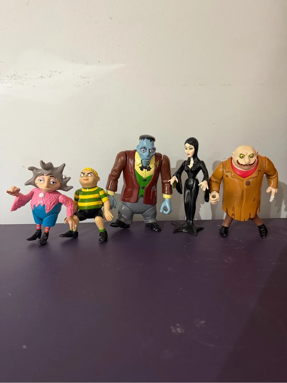 Vintage Lot 5 Addams Family Action Figures Playmates 1992